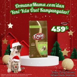 Enjoy 15 Kg Tavuklu Yetişkin Kedi Maması