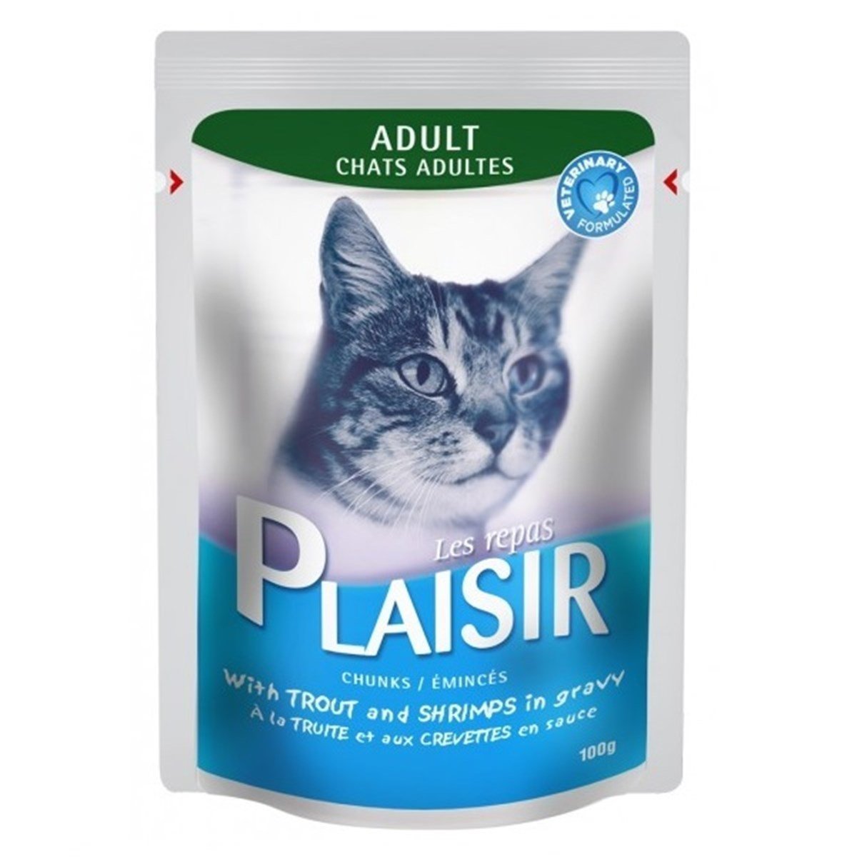 Plaısır Alabalık Ve Karidesli Yetişkin Pouch Kedi Konservesi 100 Gr