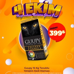 Guupy 15 Kg Tavuklu Yetişkin Kedi Maması