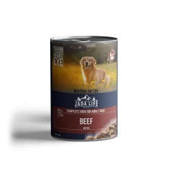 Jada Life Biftekli Köpek Konserve Maması Parça Etli 415gr x 24 Adet
