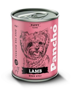 PANCHO Kuzu Etli Yavru Köpek Konserve Mama 415gr