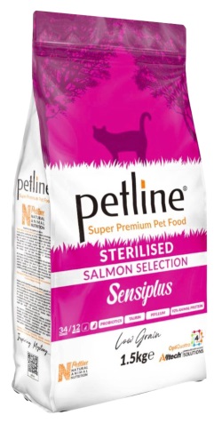 Petline Sensiplus Salmon Selection Somonlu Düşük Tahıllı Kısırlaştırılmış Kedi Maması 1,5kg