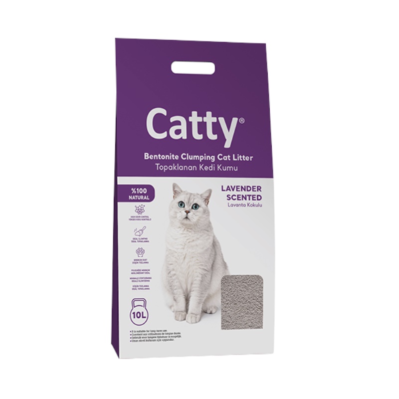 Catty Lavanta Kokulu Kedi Kumu 10 lt x 2 Adet