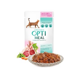 Optimeal Kuzu Etli Sebzeli Jöle Yaş Kedi Maması 85 Gr