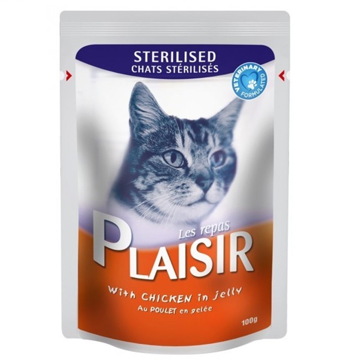 Plaısır Tavuklu Kısırlaştırılmış Yetişkin Pouch Kedi Konservesi 100 Gr