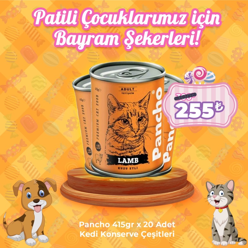 Pancho 415 gr x 20 Adet Kedi Konserve Çeşitleri