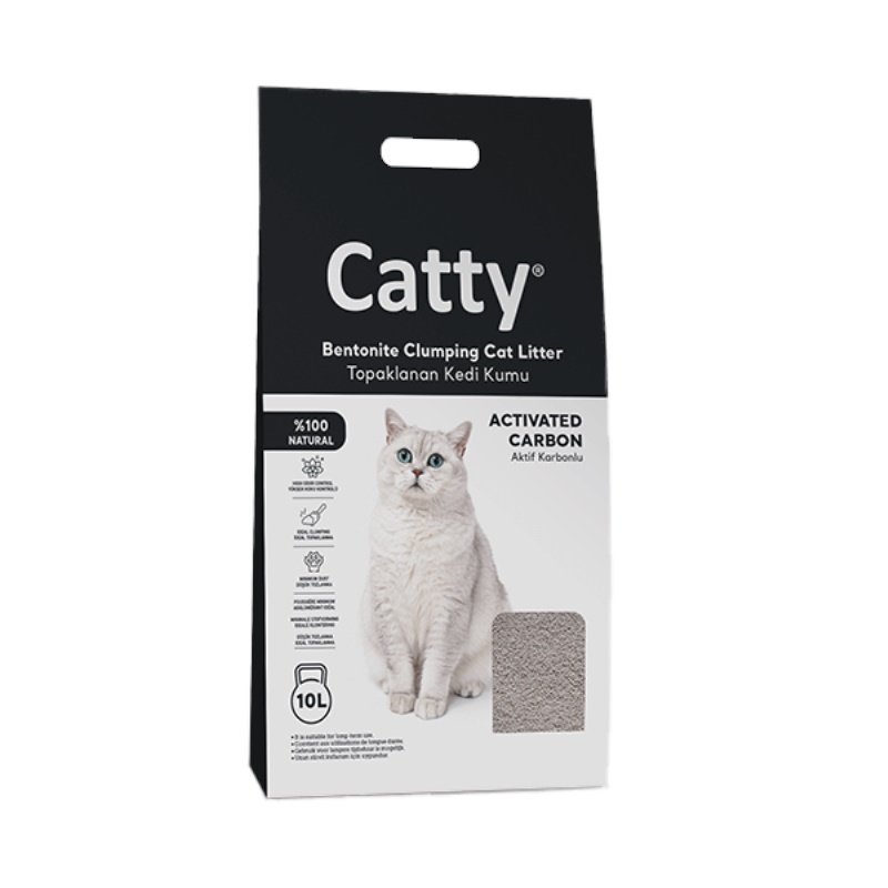 Catty Aktif Karbonlu Kedi Kumu 10 lt x 2 Adet