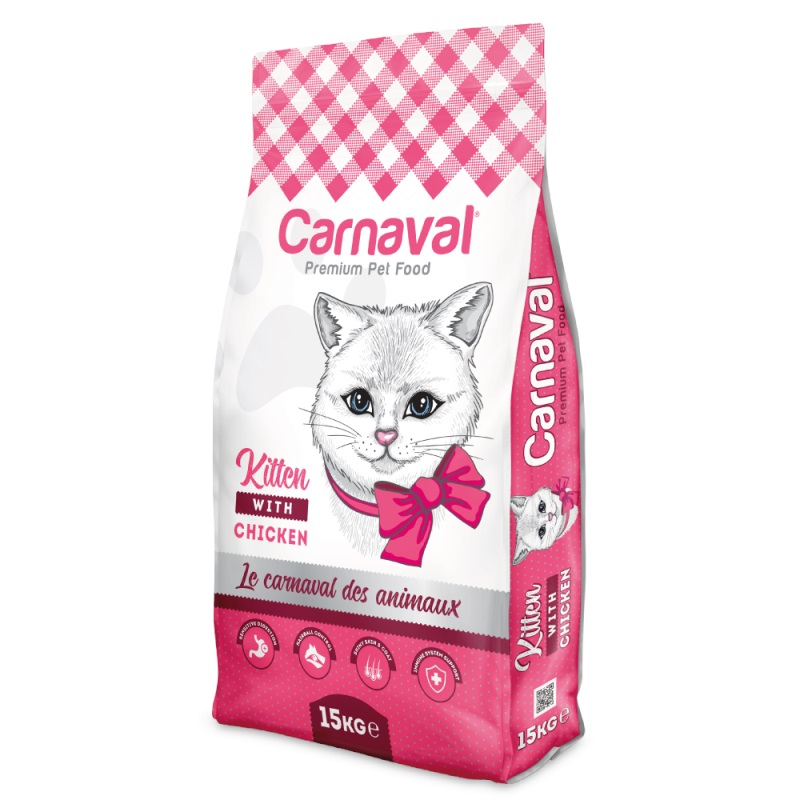 Carnaval Premium Cat Kitten Tavuklu Yavru Kedi Maması 15 Kg 