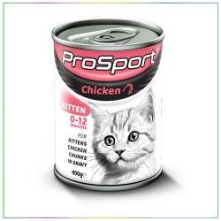 Prosport Chunk Tavuk Etli Yavru Kedi Konservesi 400 gr x 20 Adet