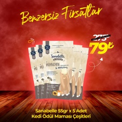 Sanabelle 55gr x 5 Adet Kedi Ödül Maması Çeşitleri