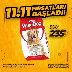 Wise Dog Kuzu Etli Yetişkin Köpek Maması 15 Kg