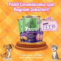 7Days 415 Gr x 20 Adet Kedi Konserve Çeşitleri