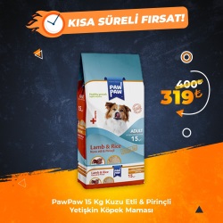 Paw Paw 15 Kg Kuzu Etli & Pirinçli Yetişkin Köpek Maması