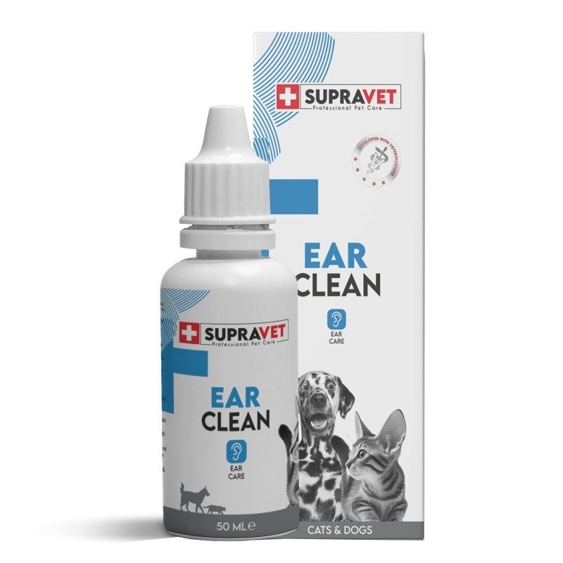 Supravet Ear Clean Kedi Köpek Kulak Temizleme Solüsyonu 50 Ml