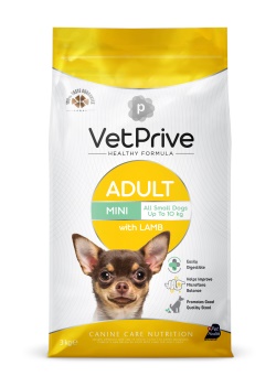 Vet Prive Mini Irk Kuzulu Yetişkin Köpek Maması 3 Kg