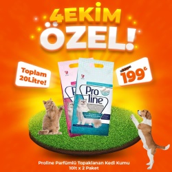 Proline Topaklanan Kedi Kumu 2 x 10 Lt (Avantaj Paketi)