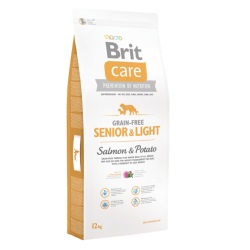 Brit Care Light Tüm Irklar için Somonlu ve Patatesli Tahılsız Yaşlı Köpek Maması 12kg