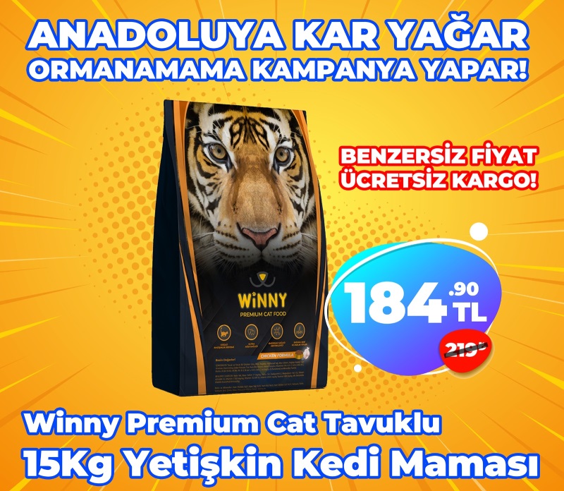 Winny Premium 15 Kg Tavuklu Yetişkin Kedi Maması