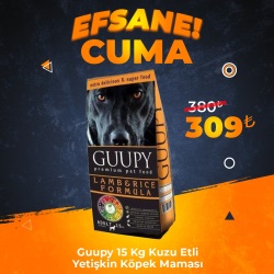 Guupy 15 Kg Kuzu Etli Yetişkin Köpek Maması