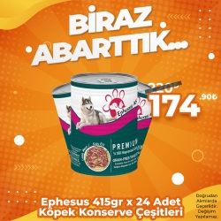 Ephesus As 415 gr x 24 Adet Köpek Konservesi Çeşitleri