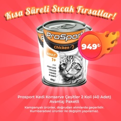 Prosport Kedi Konserve çeşitleri 2 koli Avantaj Paketi (40 Adet)