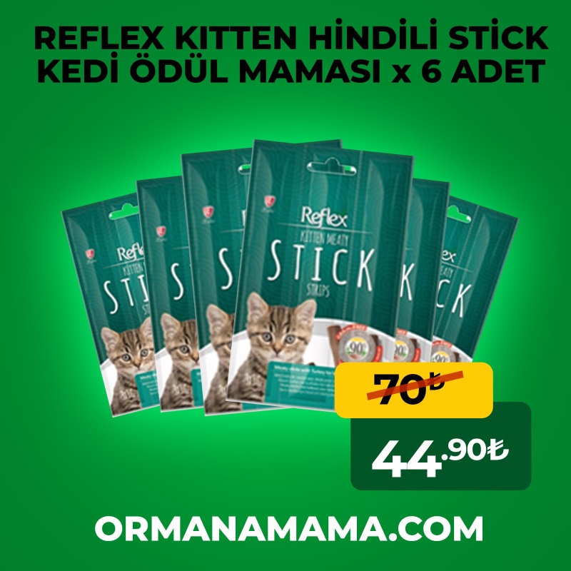 REFLEX KİTTEN HİNDİLİ STİCK KEDİ ÖDÜL MAMASI x 5 ADET