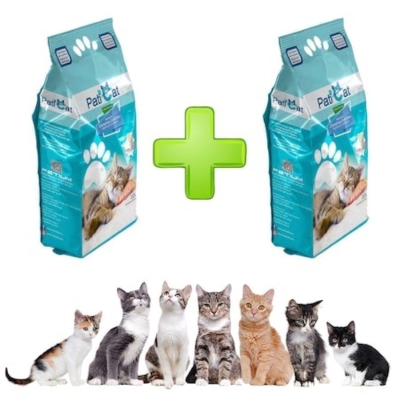 PatiCat Marsilya Sabun Kokulu Doğal İnce Taneli Kedi Kumu 10 Lt x 2 Adet