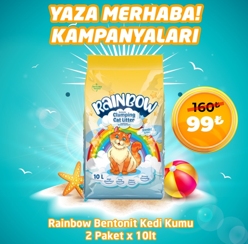 Rainbow Bentonit KEdi Kumu 2x10 Lt