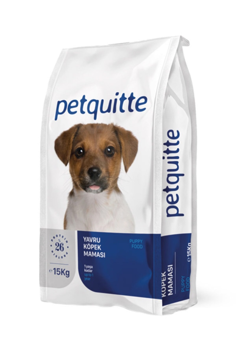 Petquitte Puppy Kuzu Etli ve Balıklı Yavru Köpek Maması 15 Kg