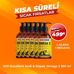 KIKI Excellent Kedi & Köpek Omega 3 250 ml. (5 Alana 1 Bedava)