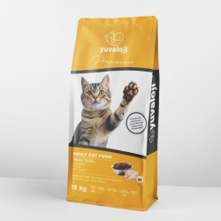 Yuvaloji Yetişkin Tavuklu Kuru Kedi Maması 15 Kg