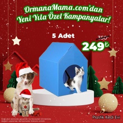 Plastik Kedi Evi x 5 Adet
