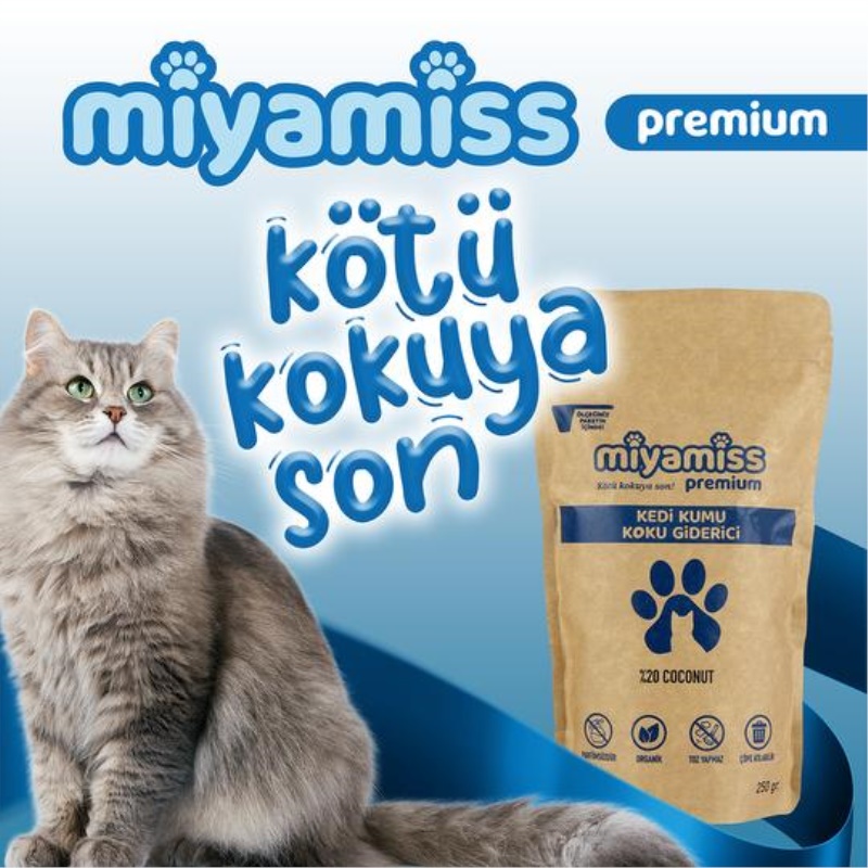 Miyamiss Premium Kedi Kumu Koku Giderici 250 Gr