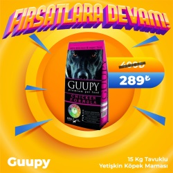 Guupy Tavuklu Yetişkin Köpek Maması 15 Kg