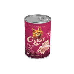Cango Parça Etli Tavuklu Yavru Kedi Konserve 415Gr x 24 Adet