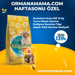 Econature 15 Kg Kuzu Etli Yavru Köpek Maması Pedigree Ranchos 70gr x 1 Adet Ödül Maması Hediyeli!