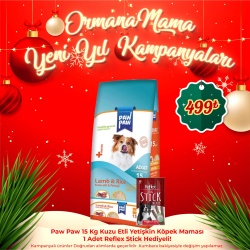 Paw Paw 15 Kg Kuzu Etli Yetişkin Köpek Maması - 1 Adet Reflex Stick Hediyeli!