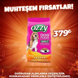 Ozzy 15 Kg Kuzu Etli ve Pirinçli Yetişkin Köpek Maması