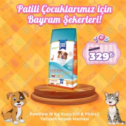 Paw Paw 15 Kg Kuzu Etli & Pirinçli Yetişkin Köpek Maması
