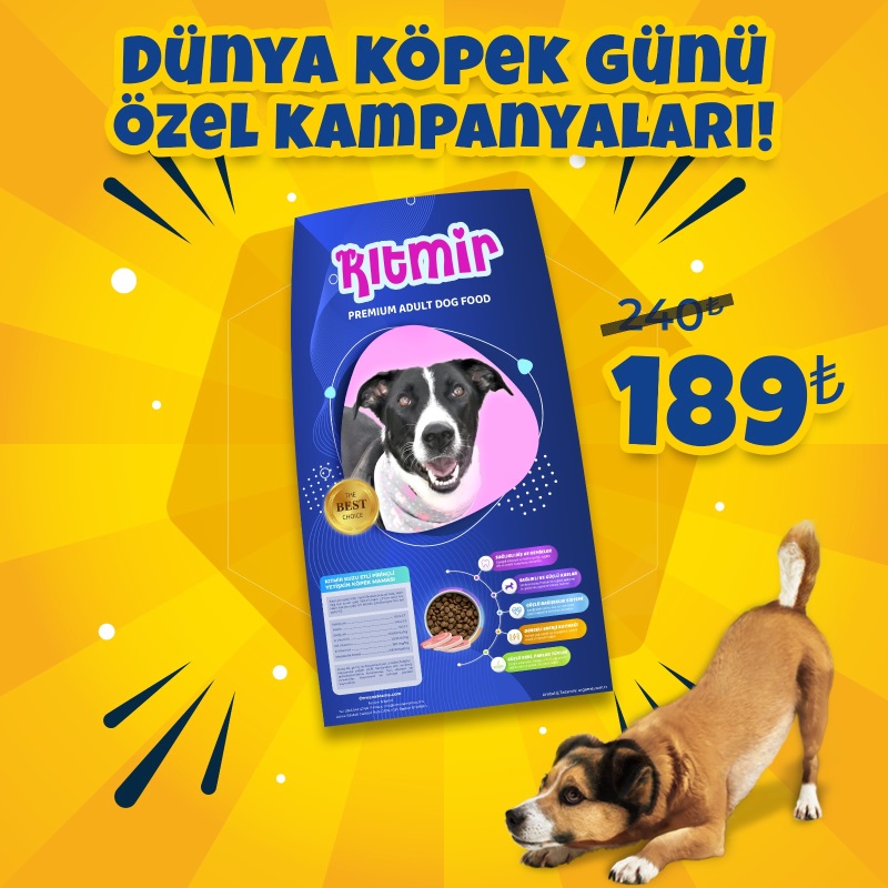 Kıtmir 15 Kg Kuzu Etli Pirinçli Premium Yetişkin Köpek Maması
