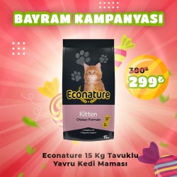 Econature Kitten 15 Kg Tavuklu Yavru Kedi Maması