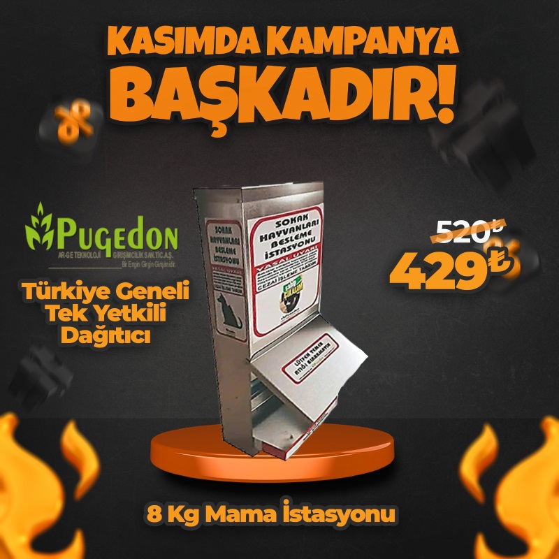 8 Kg Kedi ve Köpek Mama İstasyonu