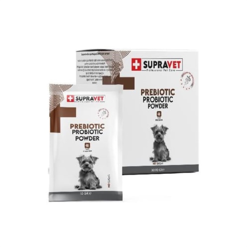 Supravet Bağışıklık Güçlendirici Köpekler için Toz Probiyotik ve Prebiyotik Takviyesi 30X1,5 GR