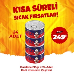 Dardanel Jazzy 95gr x 24 Adet Kedi Konserve Çeşitleri