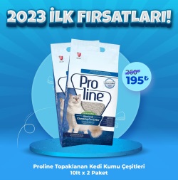 Proline Topaklanan Bentonit Kedi Kumu Çeşitleri 2 Adet x 10 Lt