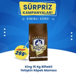 King Yetişkin Biftek Köpek Maması 15 Kg 