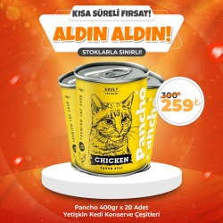 PANCHO Yetişkin Kedi Konserve Çeşitleri 415 Gr x 20 Adet