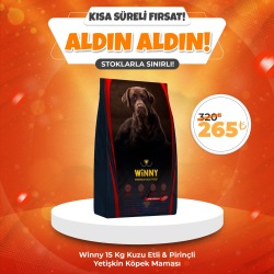 Winny Premium 15 Kg Kuzu Etli Yetişkin Köpek Maması