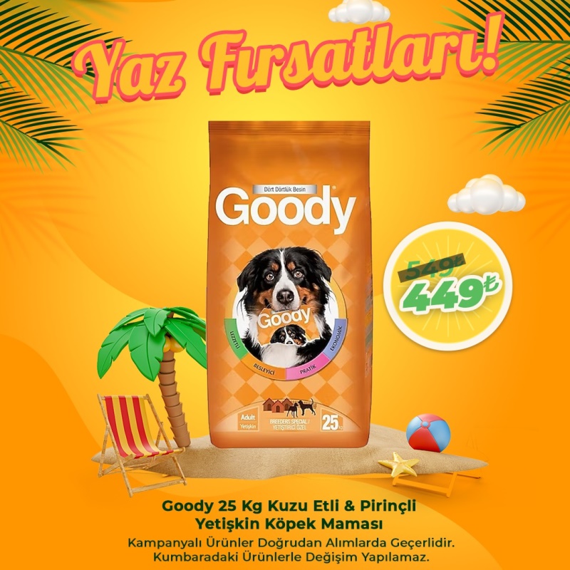 Goody 25 Kg Kuzu Etli ve Pirinçli Yetişkin Köpek Maması