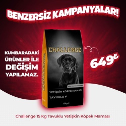 Challenge Tavuklu Yetişkin Köpek Maması 15 Kg (Hafta Sonu Özel)